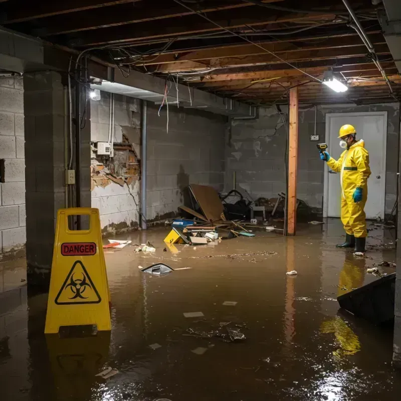 Flooded Basement Electrical Hazard in Cass County, ND Property